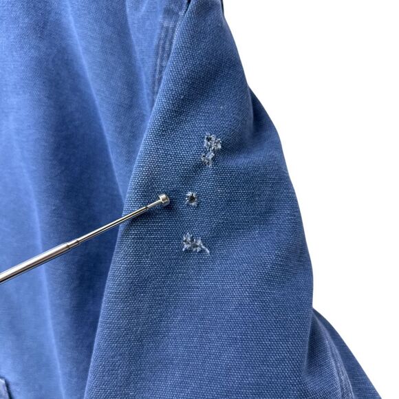 Carhartt Active Jacket Quilt Lined Mens Large J68 BLU Blue Sandstone - Picture 9 of 16